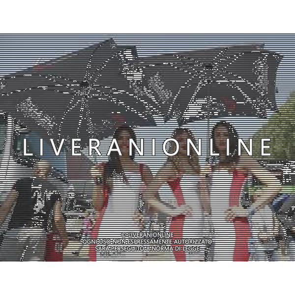 IMOLA - Campionato Mondiale Superbike 12/05/2018 nella foto: ombrelline ©Claudio Zamagni/Agenzia Aldo Liverani umbrella girls during Superbike World Championship PATA SNACK Italian Round at Enzo and Dino Ferrari Circuiti in Imola May 12. 2018 Photo credit by Claudio Zamagni/Aldo Liverani Photo Agency