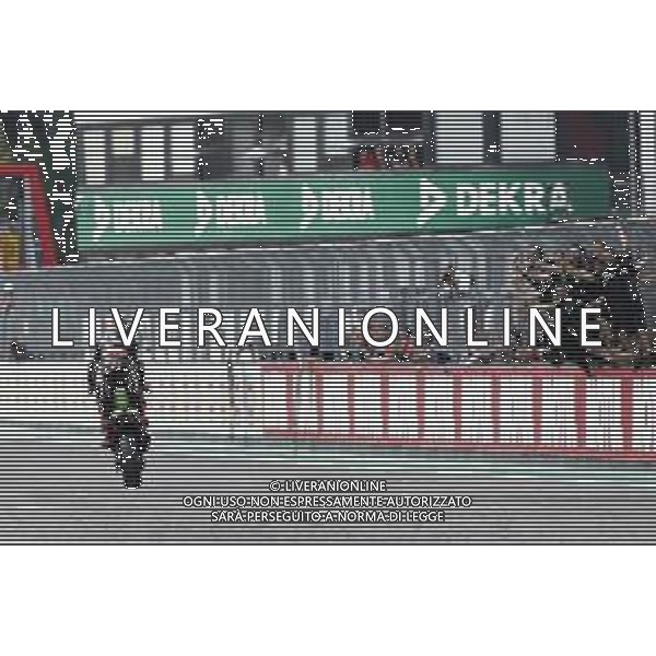 IMOLA - Campionato Mondiale Superbike 12/05/2018 nella foto: Jonathan Rea (Kawasaki ZX-10RR) ©Claudio Zamagni/Agenzia Aldo Liverani Jonathan Rea (Kawasaki ZX-10RR) during Superbike World Championship PATA SNACK Italian Round at Enzo and Dino Ferrari Circuiti in Imola May 12. 2018 Photo credit by Claudio Zamagni/Aldo Liverani Photo Agency / AGENZIA ALDO LIVERANI SAS - Campionato Mondiale Superbike GARA 1 IMOLA 12.05.2018