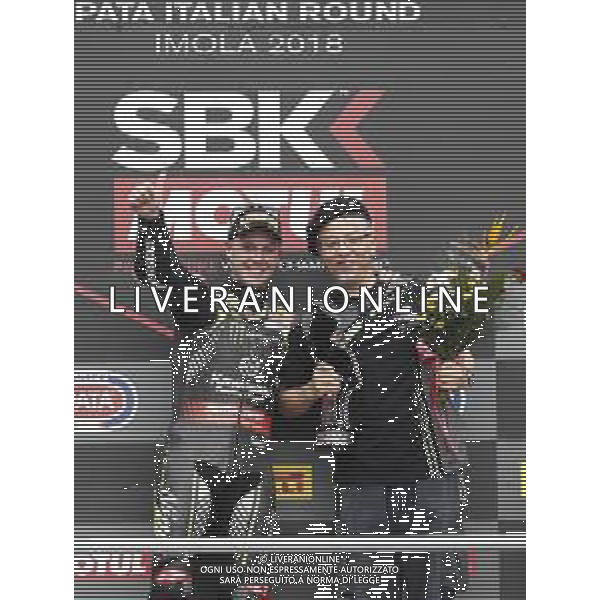 IMOLA - Campionato Mondiale Superbike 12/05/2018 nella foto: Jonathan Rea (Kawasaki ZX-10RR) ©Claudio Zamagni/Agenzia Aldo Liverani Jonathan Rea (Kawasaki ZX-10RR)during Superbike World Championship PATA SNACK Italian Round at Enzo and Dino Ferrari Circuiti in Imola May 12. 2018 Photo credit by Claudio Zamagni/Aldo Liverani Photo Agency / AGENZIA ALDO LIVERANI SAS - Campionato Mondiale Superbike GARA 1 IMOLA 12.05.2018