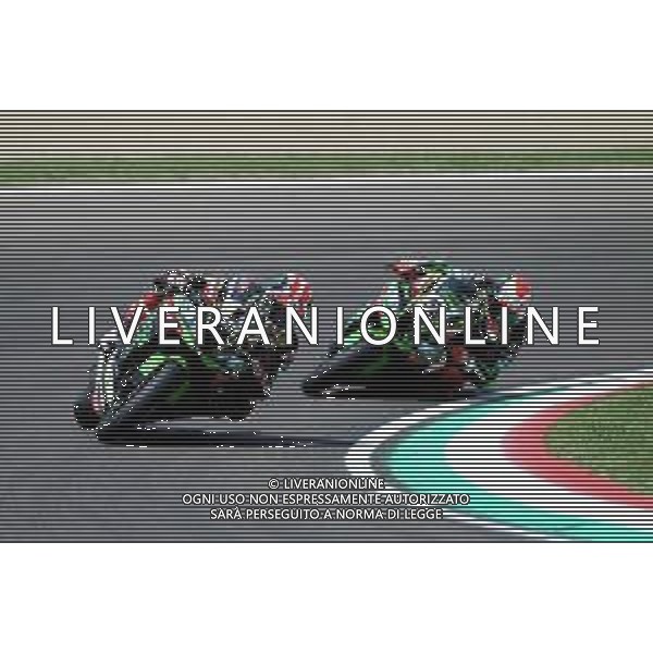 12-05-2018 Superbike imola jonathan rea e Tom Sykes all curva tosa FOTO GIANNI SANNA-AG ALDO LIVERANI SAS