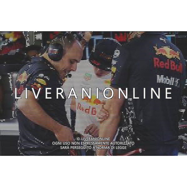 Max Verstappen (NLD) Red Bull Racing with Gianpiero Lambiase (ITA) Red Bull Racing Engineer. 11.05.2018. Formula 1 World Championship, Rd 5, Spanish Grand Prix, Barcelona, Spain, Practice Day. / AGENZIA ALDO LIVERANI SAS - ITALY ONLY EDITORIAL USE ONLY - F1 GP SPAGNA PROVE LIBERE BARCELLONA 11.05.2018