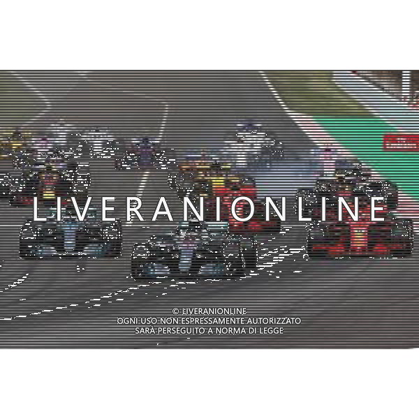 Lewis Hamilton (GBR) Mercedes AMG F1 W09 leads at the start of the race. 13.05.2018. Formula 1 World Championship, Rd 5, Spanish Grand Prix, Barcelona, Spain, Race Day. / AGENZIA ALDO LIVERANI SAS - ITALY ONLY EDITORIAL USE ONLY - F1 GP SPAGNA GARA BARCELLONA 13.05.2018