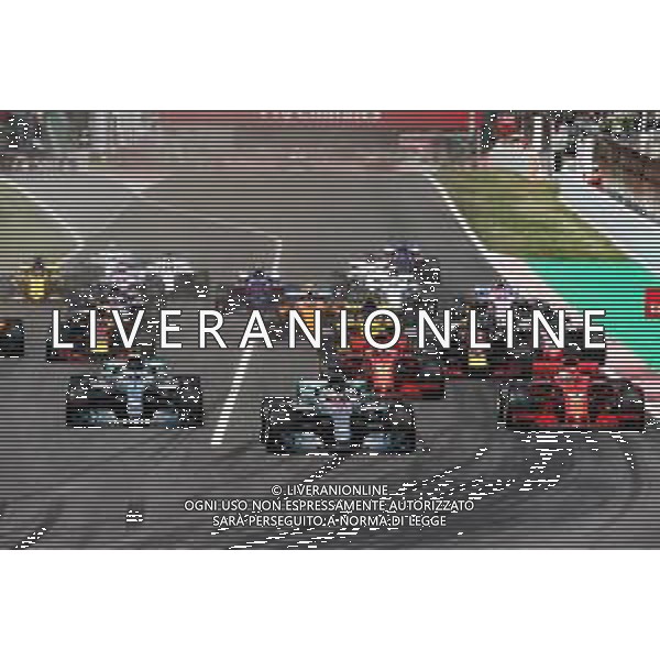Lewis Hamilton (GBR) Mercedes AMG F1 W09 leads at the start of the race. 13.05.2018. Formula 1 World Championship, Rd 5, Spanish Grand Prix, Barcelona, Spain, Race Day. / AGENZIA ALDO LIVERANI SAS - ITALY ONLY EDITORIAL USE ONLY - F1 GP SPAGNA GARA BARCELLONA 13.05.2018