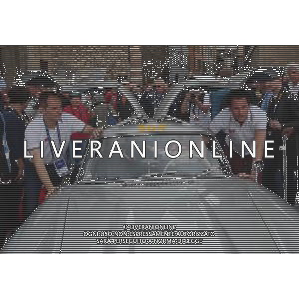 1000 Miglia 2018 p.zza vittoria punzonatura secondo giorno, Brescia 16 maggio 2018. Ph Fotolive/ Simone Venezia / AGENZIA ALDO LIVERANI SAS
