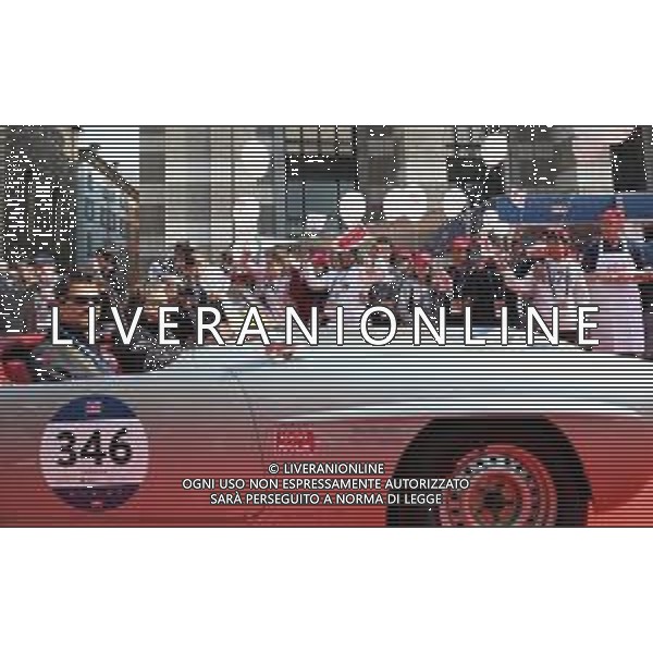 1000 Miglia 2018 p.zza vittoria punzonatura secondo giorno, Brescia 16 maggio 2018. Ph Fotolive/ Filippo Venezia / AGENZIA ALDO LIVERANI SAS