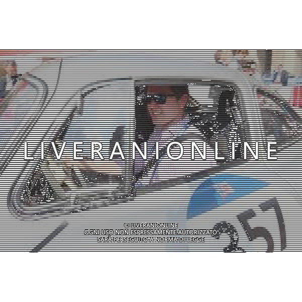 Tim Burton Marc rutten,1000 Miglia 2018 p.zza vittoria punzonatura secondo giorno, Brescia 16 maggio 2018. Ph Fotolive/ Filippo Venezia / AGENZIA ALDO LIVERANI SAS