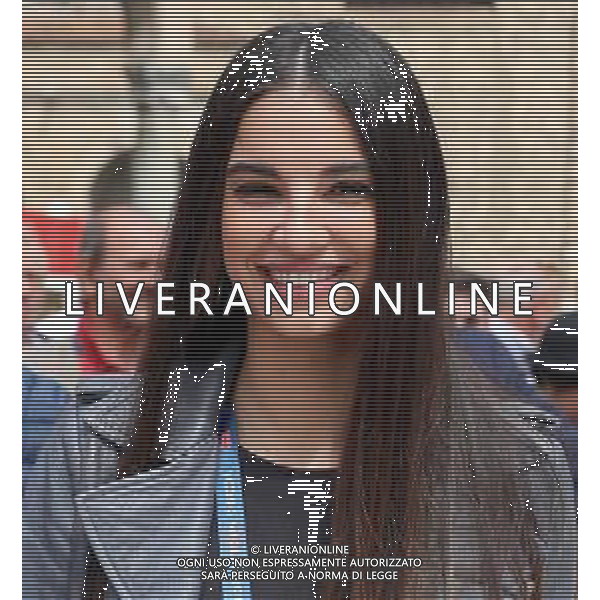 Francesca Chillemi,1000 Miglia 2018 p.zza vittoria punzonatura secondo giorno, Brescia 16 maggio 2018. Ph Fotolive/ Federico Folli / AGENZIA ALDO LIVERANI SAS