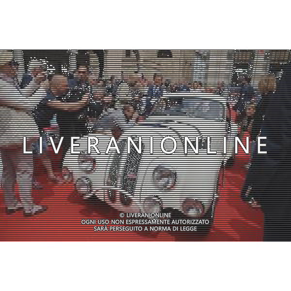 Francesca Chillemi,1000 Miglia 2018 p.zza vittoria punzonatura secondo giorno, Brescia 16 maggio 2018. Ph Fotolive/ Federico Folli / AGENZIA ALDO LIVERANI SAS