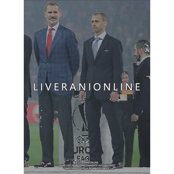 UEFA Europa League 2017/2018 Finale Lione - 16.05.2018 Olympique Marsiglia-Atletico Madrid Nella Foto: Aleksander Ceferin e il Re Spagna Filippo VI /Ph.Vitez-Ag. Aldo Liverani
