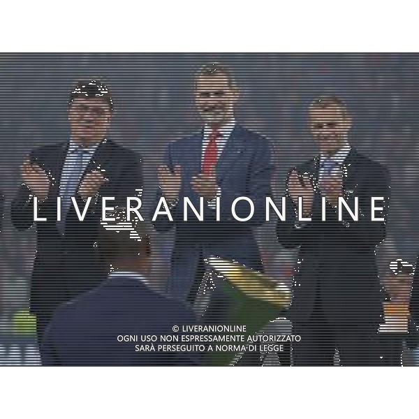 UEFA Europa League 2017/2018 Finale Lione - 16.05.2018 Olympique Marsiglia-Atletico Madrid Nella Foto: Aleksander Ceferin e il Re Spagna Filippo VI /Ph.Vitez-Ag. Aldo Liverani