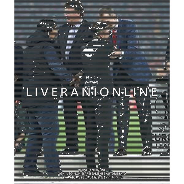 UEFA Europa League 2017/2018 Finale Lione - 16.05.2018 Olympique Marsiglia-Atletico Madrid Nella Foto: German burgos, diego simeone e il Re Spagna Filippo VI /Ph.Vitez-Ag. Aldo Liverani