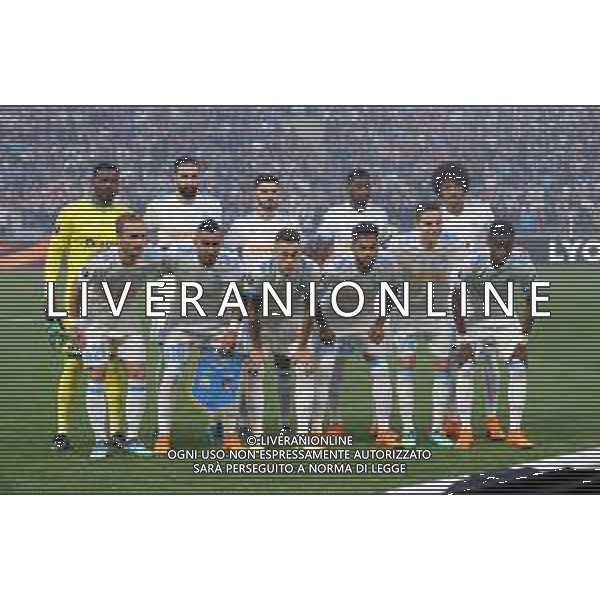 UEFA Europa League 2017/2018 Finale Lione - 16.05.2018 Olympique Marsiglia-Atletico Madrid Nella Foto:Marsiglia Squadra Formazione Mandanda,Ocampos,Sanson,Payet,Sarr,Amavi,Luiz Gustavo,Rami,Thauvin,Germain,Anguissa /Ph.Vitez-Ag. Aldo Liverani
