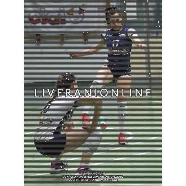 enrica magaraggia anche con i piedi difende pallavolo clai imola-jesi 3-1 16.05.2018 ©SANNA / AGENZIA ALDO LIVERANI SAS