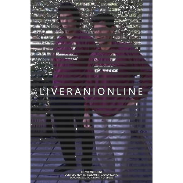 RETROSPETTIVA VINCENZO SCIFO CALCIATORE NELLA FOTO VINCENZO SCIFO CON WALTER CASAGRANDE AL TORINO AG ALDO LIVERANI SAS