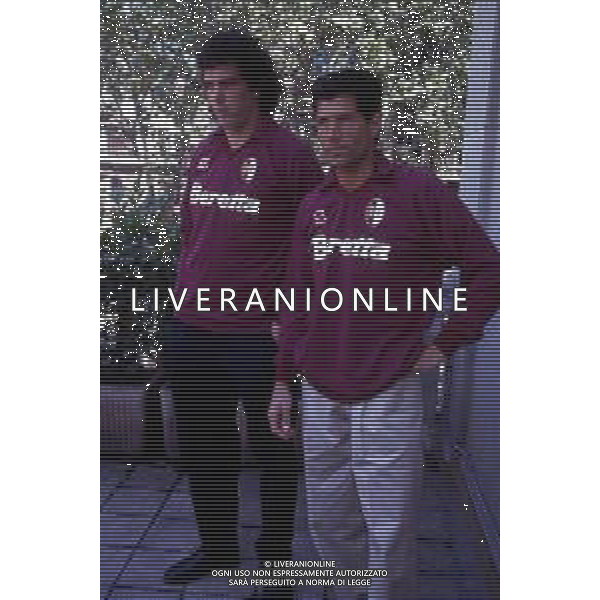 RETROSPETTIVA VINCENZO SCIFO CALCIATORE NELLA FOTO WALTER CASAGRANDE CONVINCENZO SCIFO AG ALDO LIVERANI SAS