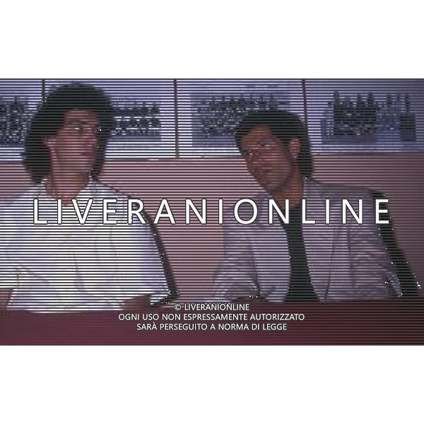 RETROSPETTIVA VINCENZO SCIFO CALCIATORE 1991 NELLA FOTO VINCENZO SCIFO NELLA SEDE DEL TORINO CON WALTER CASAGRANDE AG ALDO LIVERANI SAS 