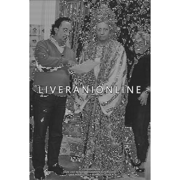 GIANFRANCO D\'ANGELO attore, comico italiano - RETROSPETTIVA NELLA FOTO NEL PROGRAMMA TV \'DRIVE IN\' NEL 1986 CON BEPPE RECCHIA ©ARCHIVIO / AGENZIA ALDO LIVERANI SAS