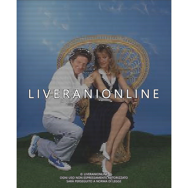 GIANFRANCO D\'ANGELO attore, comico italiano - RETROSPETTIVA NELLA FOTO CON MARINA PERZY ©ARCHIVIO / AGENZIA ALDO LIVERANI SAS