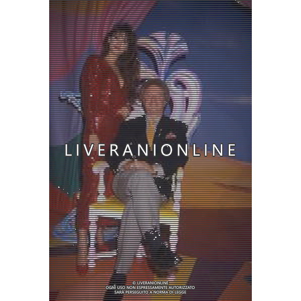 GIANFRANCO D\'ANGELO attore, comico italiano - RETROSPETTIVA NELLA FOTO con Sabina Stilo NEL 1989 ©ARCHIVIO / AGENZIA ALDO LIVERANI SAS
