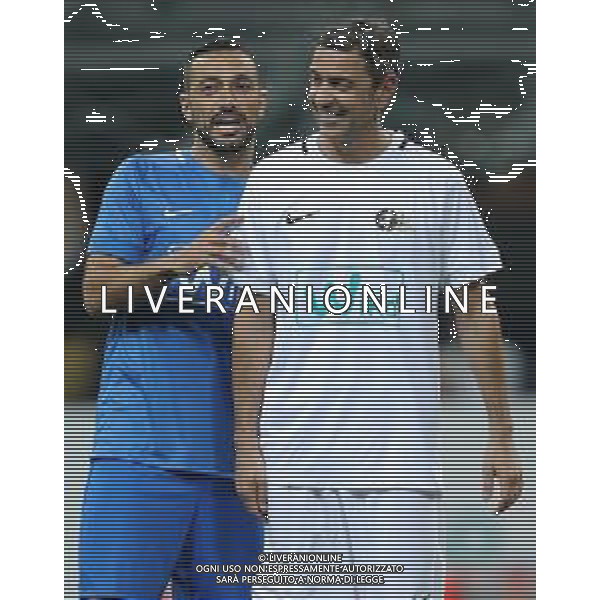 "La notte del Maestro" partita d\'addio al calcio di Andrea Pirlo Milano - 21.05.2018 Nella Foto:costacurta quagliarella /Ph.Vitez-Ag. Aldo Liverani