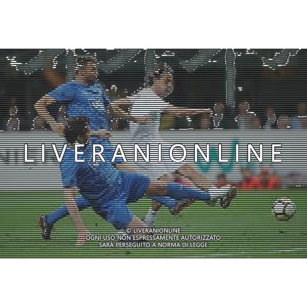 "La notte del Maestro" partita d\'addio al calcio di Andrea Pirlo Milano - 21.05.2018 Nella Foto: il gol di filippo inzaghi, marcato da andrea barzagli /Ph.Vitez-Ag. Aldo Liverani