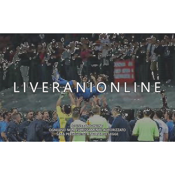 "La notte del Maestro" partita d\'addio al calcio di Andrea Pirlo Milano - 21.05.2018 Nella Foto:andrea pirlo portato in trionfo dai compagni a fine gara /Ph.Vitez-Ag. Aldo Liverani