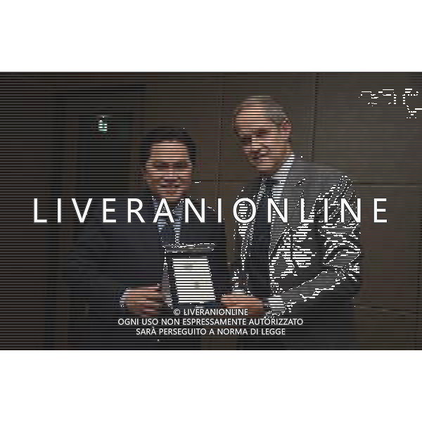 Erick Thohir con Stefano Sertoli a milano 02 novembre 2015 ©Fotoservizio/AGENZIA ALDO LIVERANI SAS