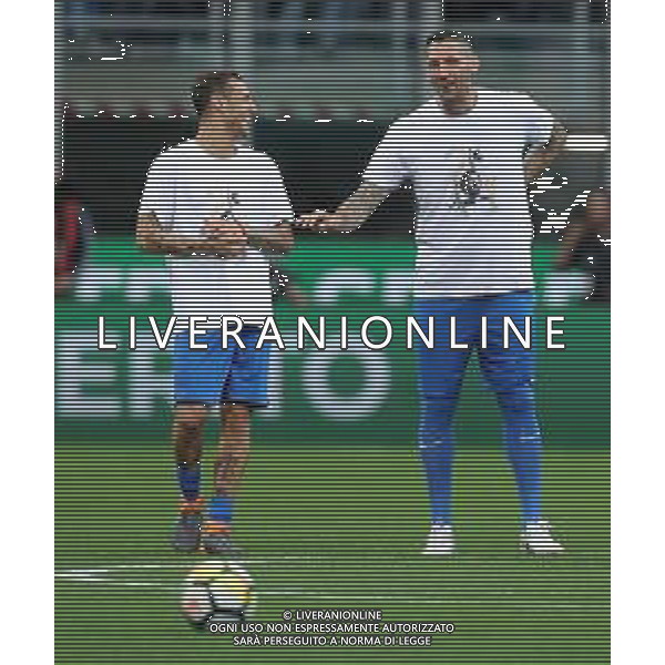 "La notte del Maestro" partita d\'addio al calcio di Andrea Pirlo Milano - 21.05.2018 Nella Foto:Alessandro Diamanti e Marco Materazzi /Ph.Vitez-Ag. Aldo Liverani