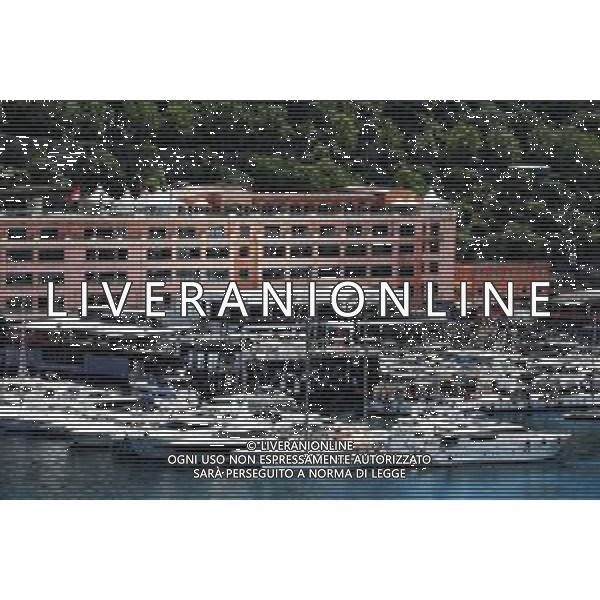 F1 Paddock Club and boats in the scenic Monaco Harbour. 23.05.2018. Formula 1 World Championship, Rd 6, Monaco Grand Prix, Monte Carlo, Monaco, Preparation Day. / AGENZIA ALDO LIVERANI SAS -ITALY ONLY EDITORIAL USE ONLY