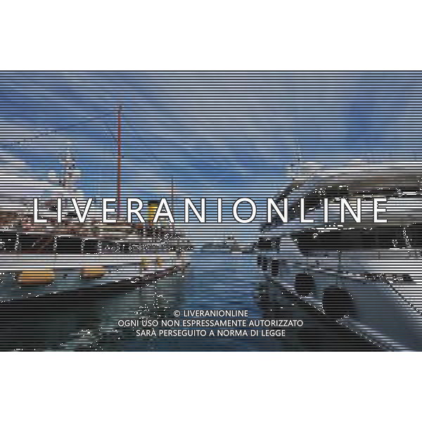 Boats in the scenic Monaco Harbour. 23.05.2018. Formula 1 World Championship, Rd 6, Monaco Grand Prix, Monte Carlo, Monaco, Preparation Day. / AGENZIA ALDO LIVERANI SAS -ITALY ONLY EDITORIAL USE ONLY