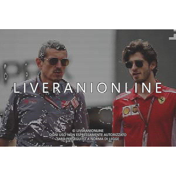 (L to R): Guenther Steiner (ITA) Haas F1 Team Prinicipal with Antonio Giovinazzi (ITA) Ferrari Development Driver. 24.05.2018. Formula 1 World Championship, Rd 6, Monaco Grand Prix, Monte Carlo, Monaco, Practice Day. / AGENZIA ALDO LIVERANI SAS -ITALY ONLY EDITORIAL USE ONLY