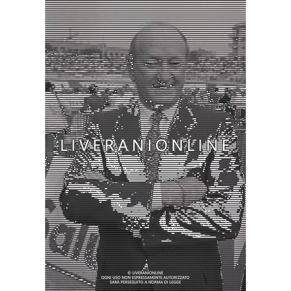 1986 MILANO VELODROMO VIGORELLI RECORD DELL\'ORA DI FRANCESCO MOSER NELLA FOTO AGOSTINO OMINI AG ALDO LIVERANI SAS