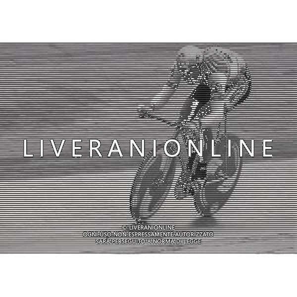 1986 MILANO VELODROMO VIGORELLI RECORD DELL\'ORA DI FRANCESCO MOSER NELLA FOTO FRANCESCO MOSER AG ALDO LIVERANI SAS