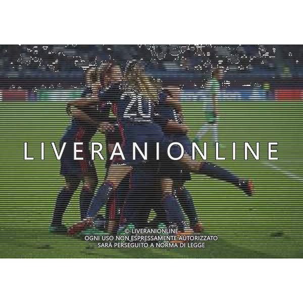 UEFA Woman\'s Champions League 2017/2018 Finale Kiev (Ucraina) - 24.05.2018 Wolfsburg-Olympique Lione Nella Foto:Le giocatrici del lione esultano /Ph.Vitez-Ag. Aldo Liverani