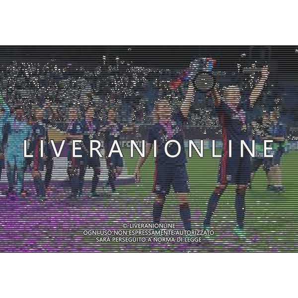 UEFA Woman\'s Champions League 2017/2018 Finale Kiev (Ucraina) - 24.05.2018 Wolfsburg-Olympique Lione Nella Foto:Ada Hegerberg e Eugenie Le Sommer con la coppa /Ph.Vitez-Ag. Aldo Liverani