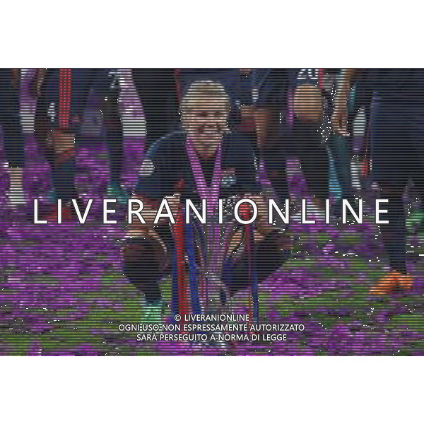 UEFA Woman\'s Champions League 2017/2018 Finale Kiev (Ucraina) - 24.05.2018 Wolfsburg-Olympique Lione Nella Foto:Ada Hegerberg con la coppa /Ph.Vitez-Ag. Aldo Liverani