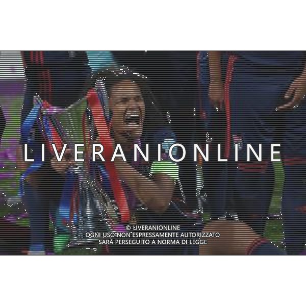 UEFA Woman\'s Champions League 2017/2018 Finale Kiev (Ucraina) - 24.05.2018 Wolfsburg-Olympique Lione Nella Foto:Wendie Renard alza la coppa /Ph.Vitez-Ag. Aldo Liverani