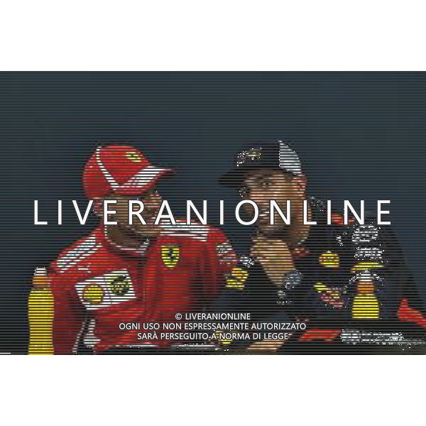 (L to R): Sebastian Vettel (GER) Ferrari and Daniel Ricciardo (AUS) Red Bull Racing in the FIA Press Conference. 26.05.2018. Formula 1 World Championship, Rd 6, Monaco Grand Prix, Monte Carlo, Monaco, Qualifying Day. / AGENZIA ALDO LIVERANI SAS - ITALY ONLY EDITORIAL USE ONLY - 26.05.2018. F 1 World Championship, Gp Monaco Grand Prix, MonteCarlo, Qualifying Day - Prove Ufficiali Qualifiche
