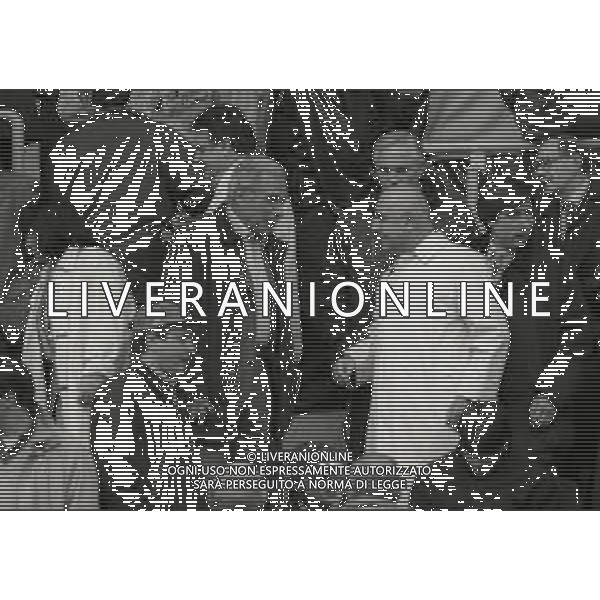 22-09-1997 BOLOGNA CAMPIONATO DI CALCIO SERIE A BOLOGNA MILAN NELLA FOTO IL PRESIDENTE GIUSEPPE GAZZONI FRASCARA CON L\'AMMMINISTRATORE DELGEATO MILAN ADRIANO GALLIANI AG ALDO LIVERANI SAS