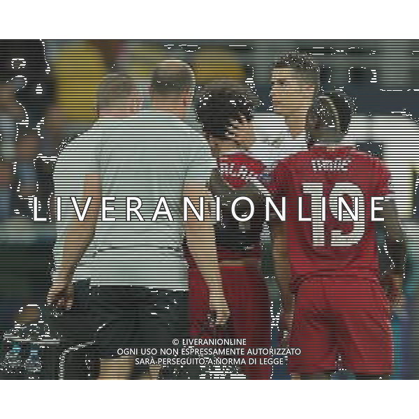 UEFA Champions League 2017/2018 Finale Kiev (Ucraina) - 26.05.2018 Real Madrid-Liverpool Nella Foto:infortunio salah abbraccio ronaldo /Ph.Vitez-Ag. Aldo Liverani