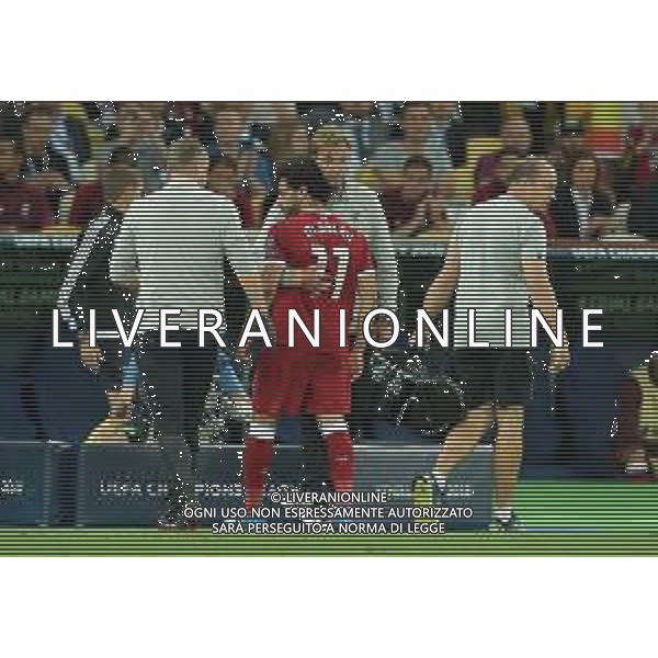 UEFA Champions League 2017/2018 Finale Kiev (Ucraina) - 26.05.2018 Real Madrid-Liverpool Nella Foto:infortunio salah abbraccio klopp /Ph.Vitez-Ag. Aldo Liverani