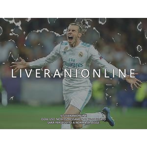UEFA Champions League 2017/2018 Finale Kiev (Ucraina) - 26.05.2018 Real Madrid-Liverpool Nella Foto:bale esulta /Ph.Vitez-Ag. Aldo Liverani