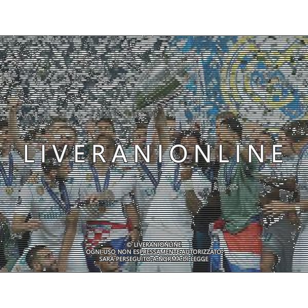 UEFA Champions League 2017/2018 Finale Kiev (Ucraina) - 26.05.2018 Real Madrid-Liverpool Nella Foto:marcelo con la coppa /Ph.Vitez-Ag. Aldo Liverani