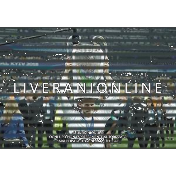 UEFA Champions League 2017/2018 Finale Kiev (Ucraina) - 26.05.2018 Real Madrid-Liverpool Nella Foto:bale con la coppa /Ph.Vitez-Ag. Aldo Liverani