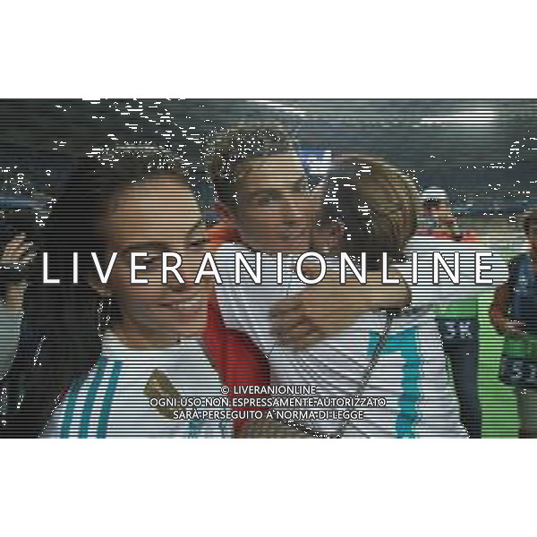 UEFA Champions League 2017/2018 Finale Kiev (Ucraina) - 26.05.2018 Real Madrid-Liverpool Nella Foto:ronaldo con Georgina Rodriguez e la madre /Ph.Vitez-Ag. Aldo Liverani