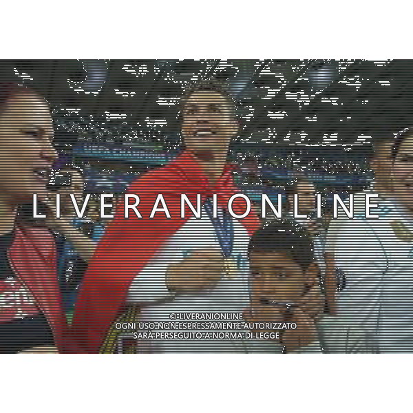 UEFA Champions League 2017/2018 Finale Kiev (Ucraina) - 26.05.2018 Real Madrid-Liverpool Nella Foto:ronaldo con il figlio /Ph.Vitez-Ag. Aldo Liverani