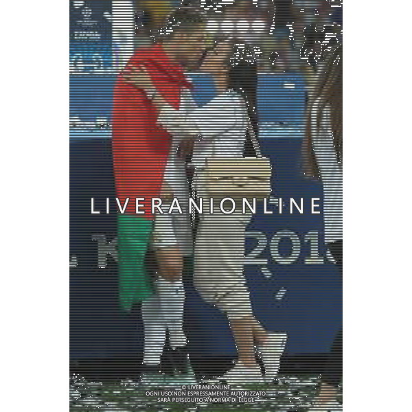 UEFA Champions League 2017/2018 Finale Kiev (Ucraina) - 26.05.2018 Real Madrid-Liverpool Nella Foto:ronaldo con Georgina Rodriguez /Ph.Vitez-Ag. Aldo Liverani