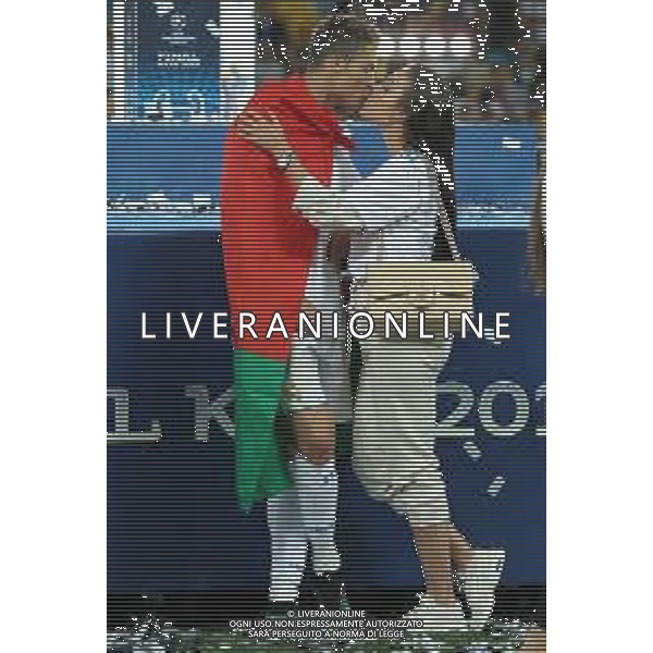 UEFA Champions League 2017/2018 Finale Kiev (Ucraina) - 26.05.2018 Real Madrid-Liverpool Nella Foto:ronaldo con Georgina Rodriguez /Ph.Vitez-Ag. Aldo Liverani