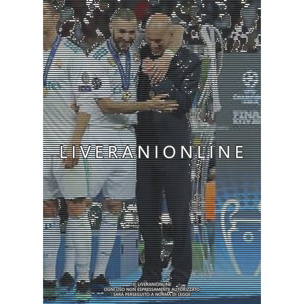 UEFA Champions League 2017/2018 Finale Kiev (Ucraina) - 26.05.2018 Real Madrid-Liverpool Nella Foto:benzema zidane /Ph.Vitez-Ag. Aldo Liverani