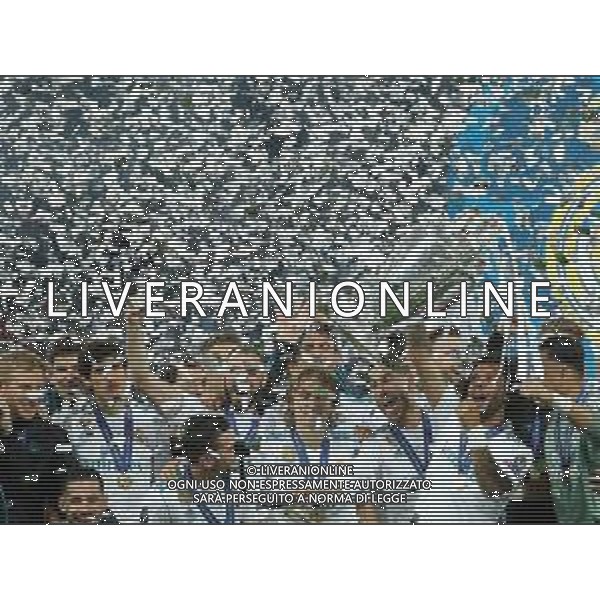 UEFA Champions League 2017/2018 Finale Kiev (Ucraina) - 26.05.2018 Real Madrid-Liverpool Nella Foto:Marcelo con la coppa /Ph.Vitez-Ag. Aldo Liverani